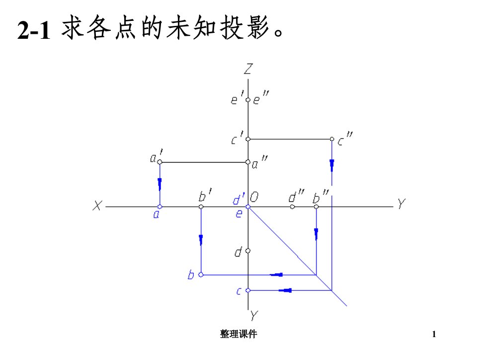 机械制图习题集参考答案(第三版)最全整理-机械制图清华大学答案