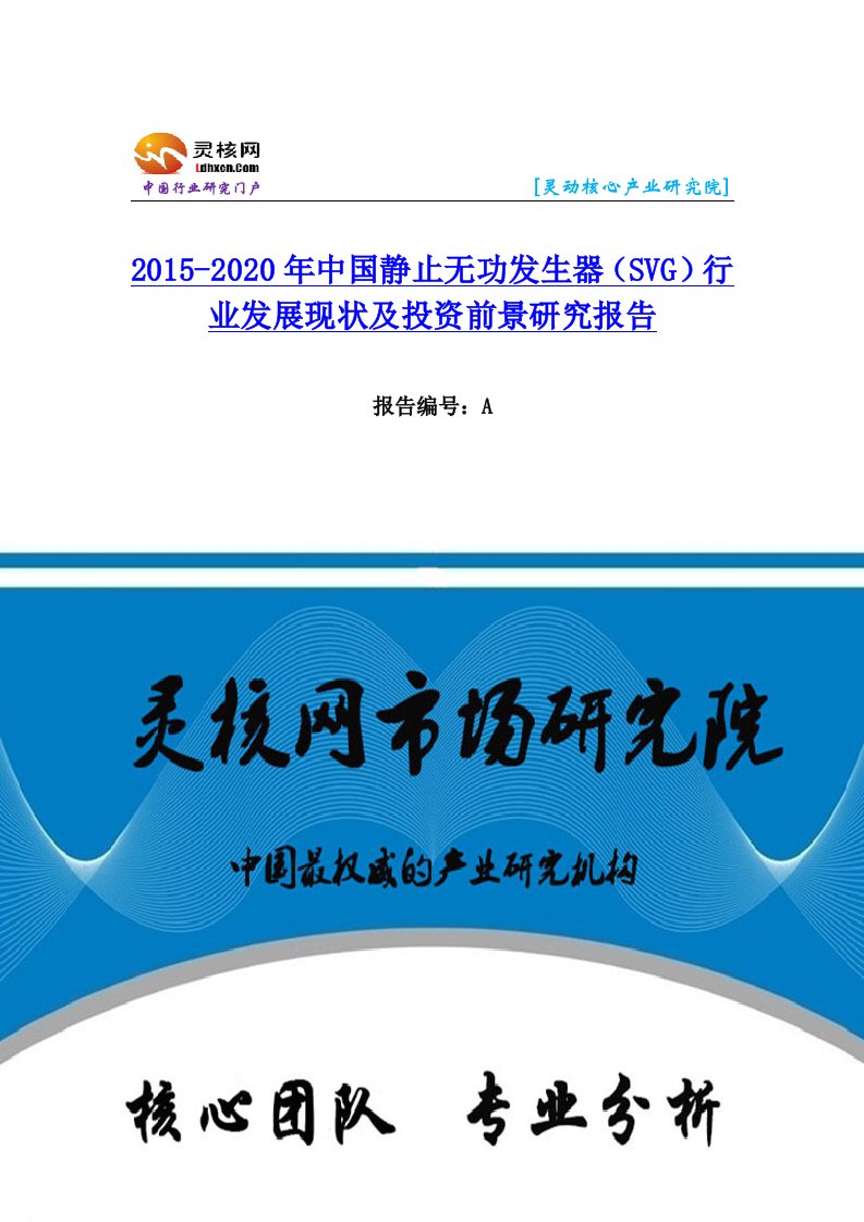 中国静止无功发生器（SVG）行业市场分析与发展趋势研究报告灵核网