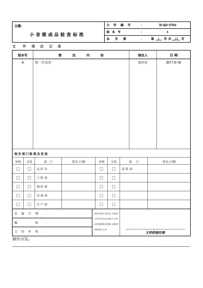 插卡音箱的检查标准nsw