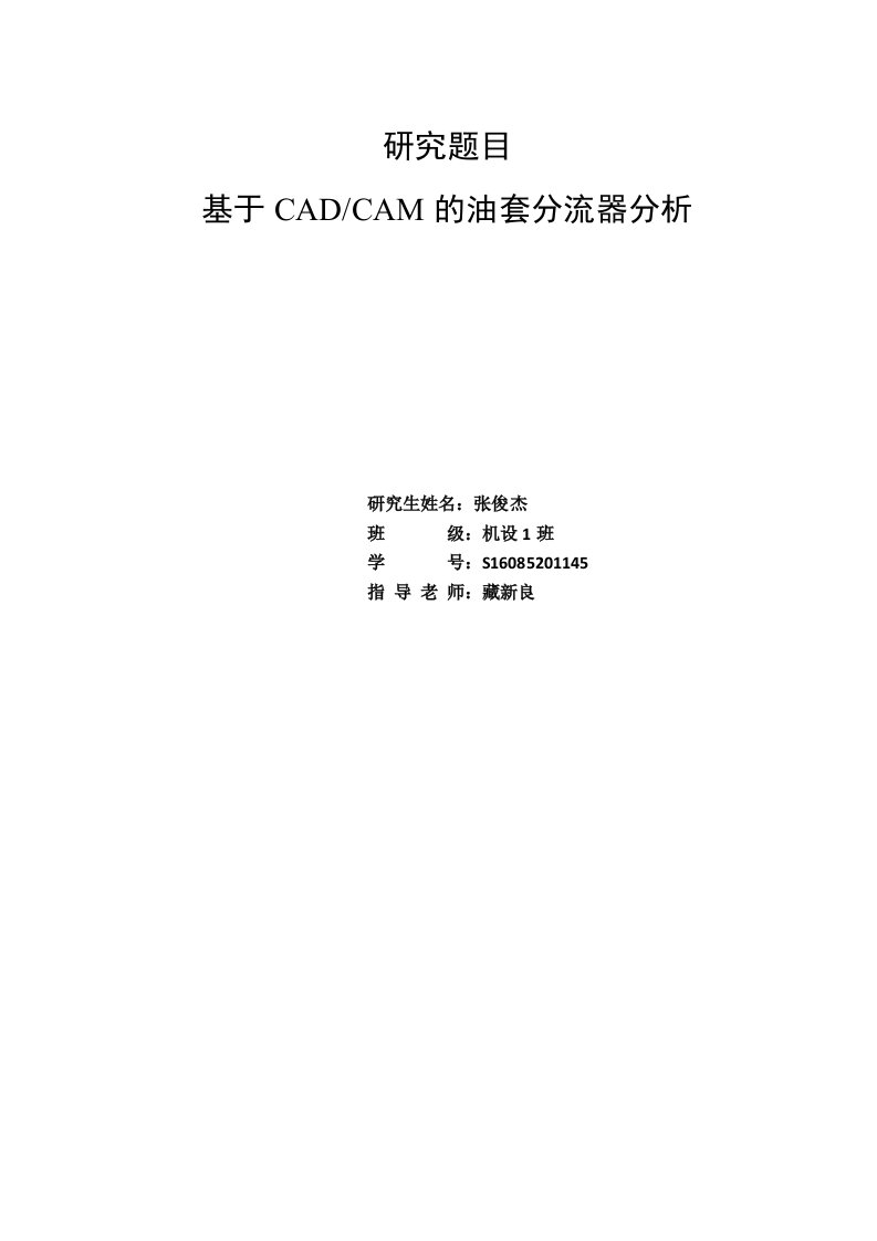 cad大作业