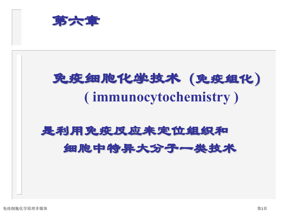 免疫细胞化学原理多媒体