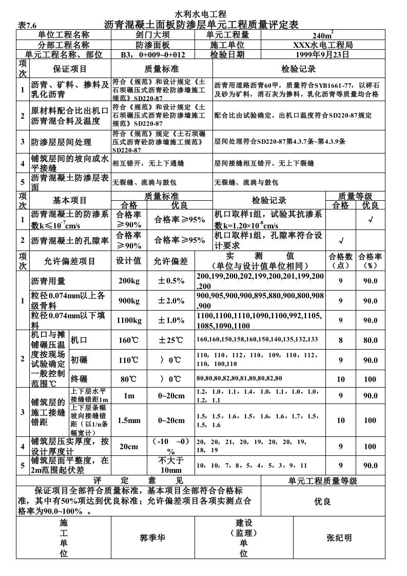 工程资料-表76