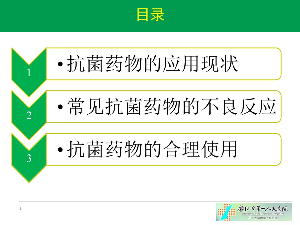 抗菌药物不良反应与合理用药