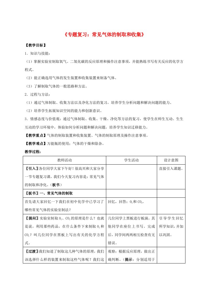 内蒙古鄂尔多斯市达拉特旗中考化学专题复习