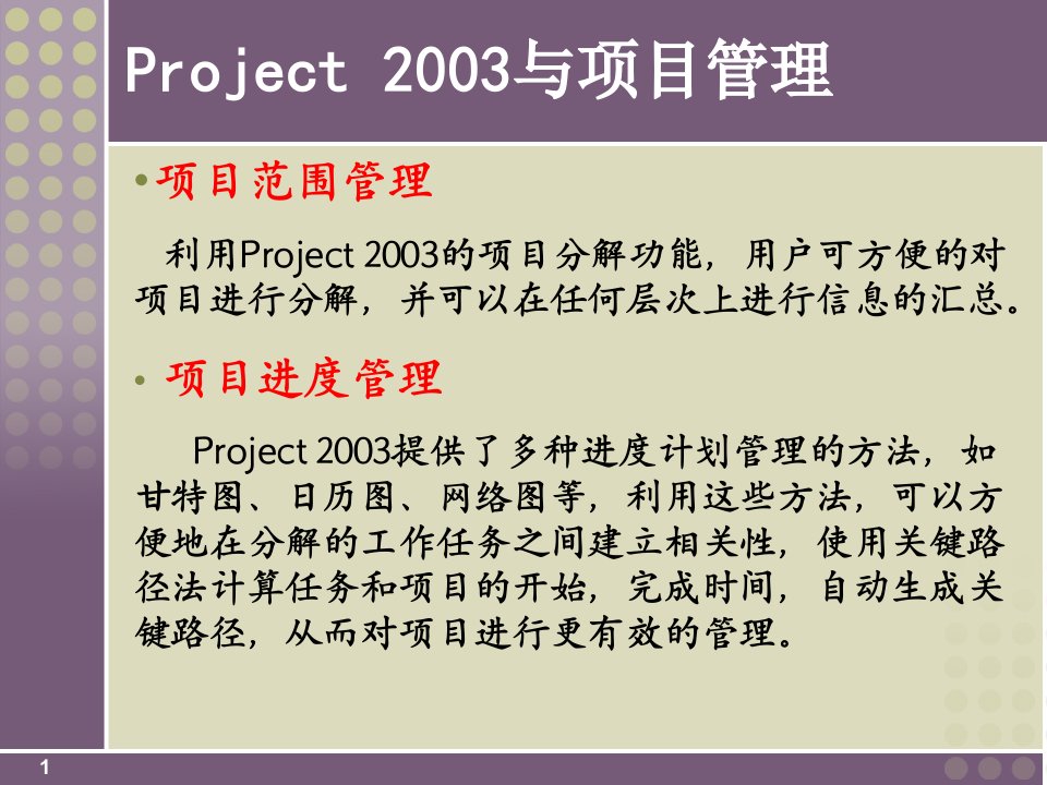 项目管理软件project2003