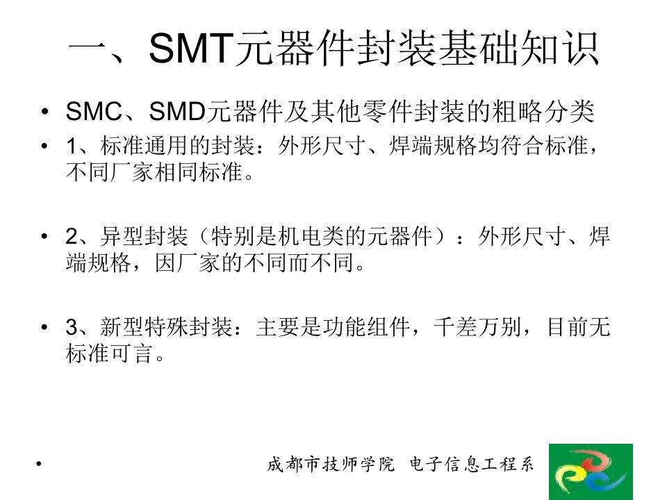 SMT器件封装基础知识