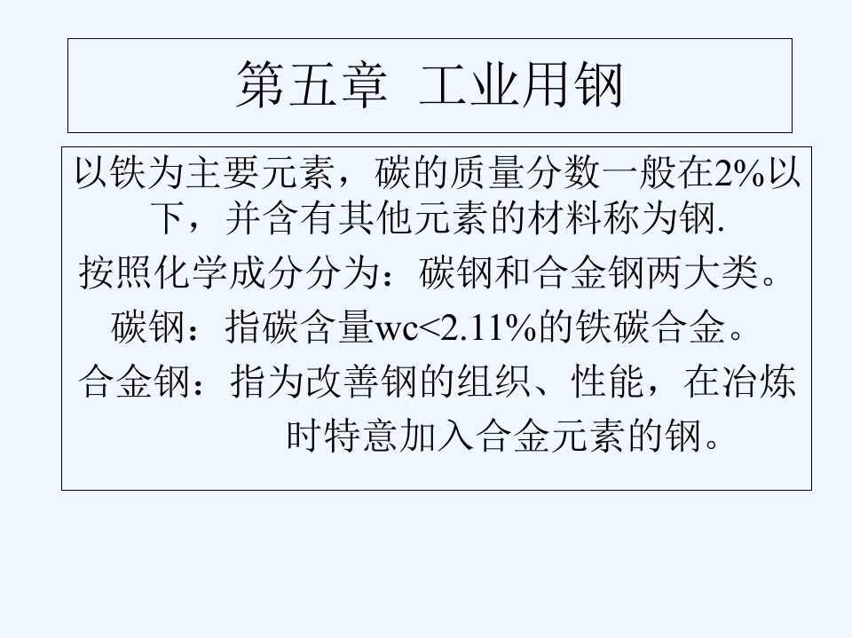 《机械工程材料与热加工工艺》第五章