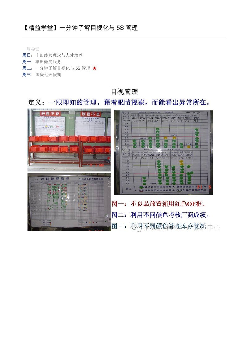 管理咨询有限公司了解目视化与5S管理