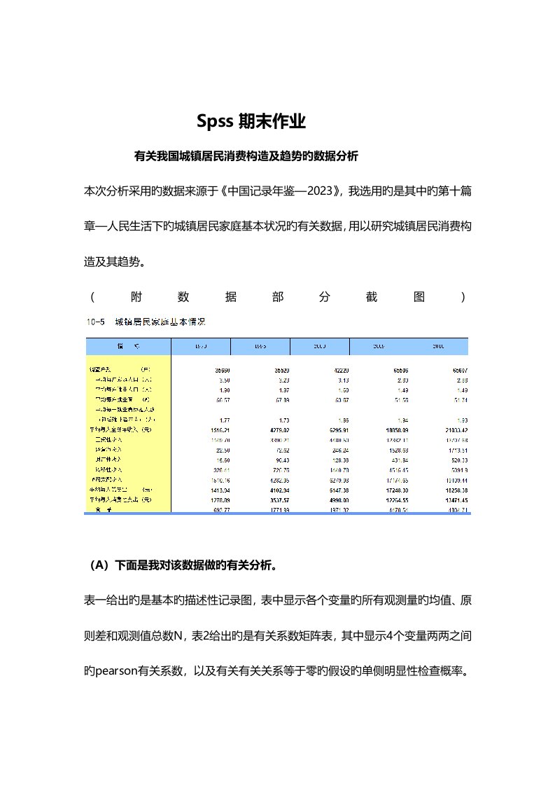 spss案例大数据分析报告