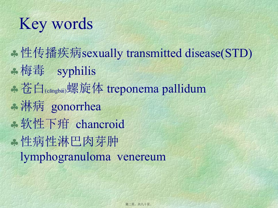 医学专题梅毒淋病详解