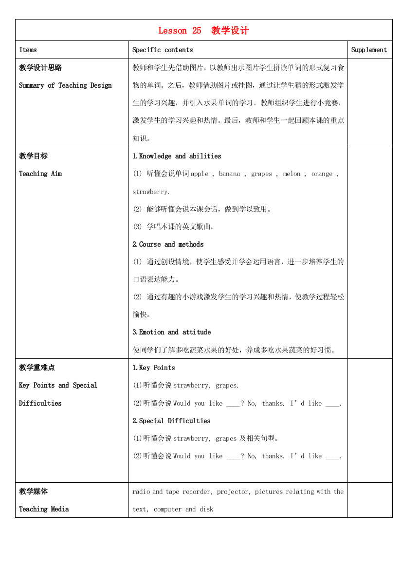 三年级英语下册