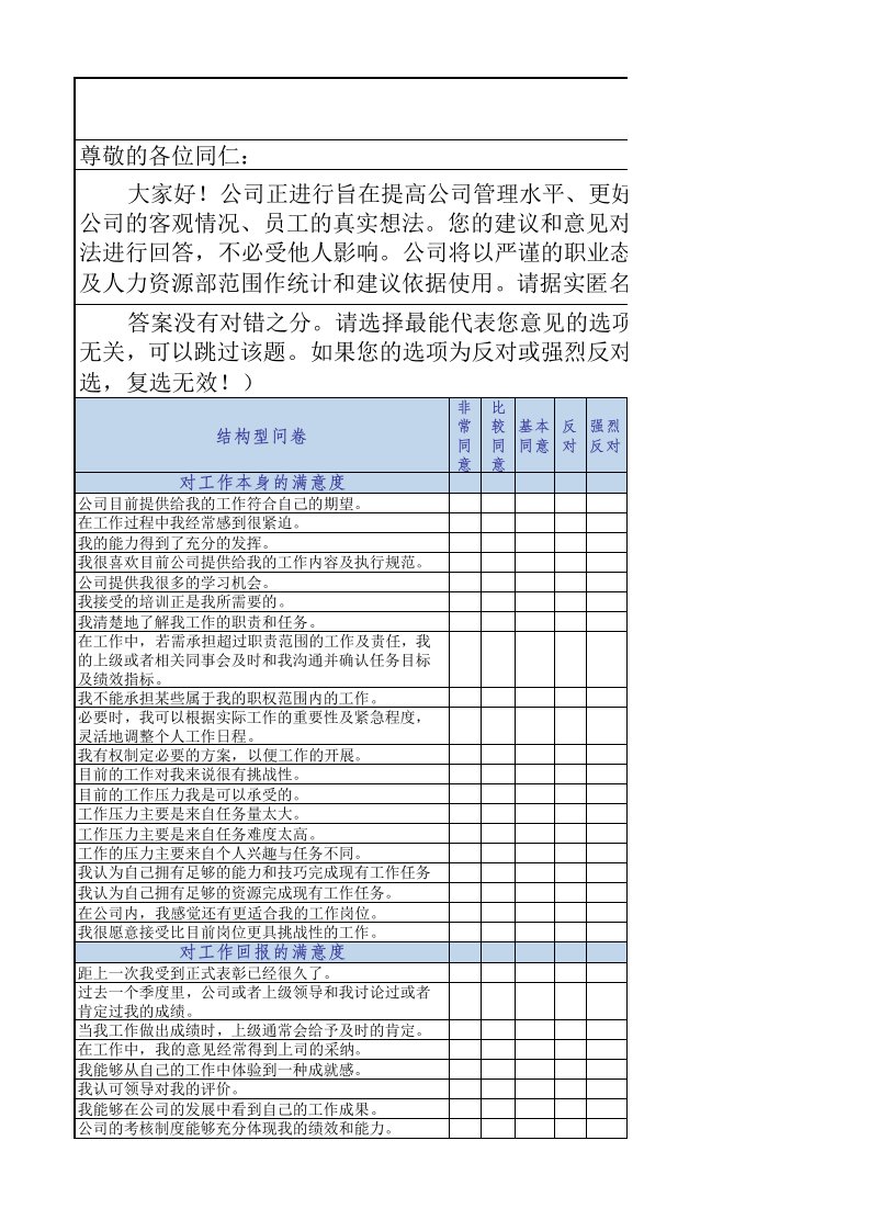 员工满意度调查定稿