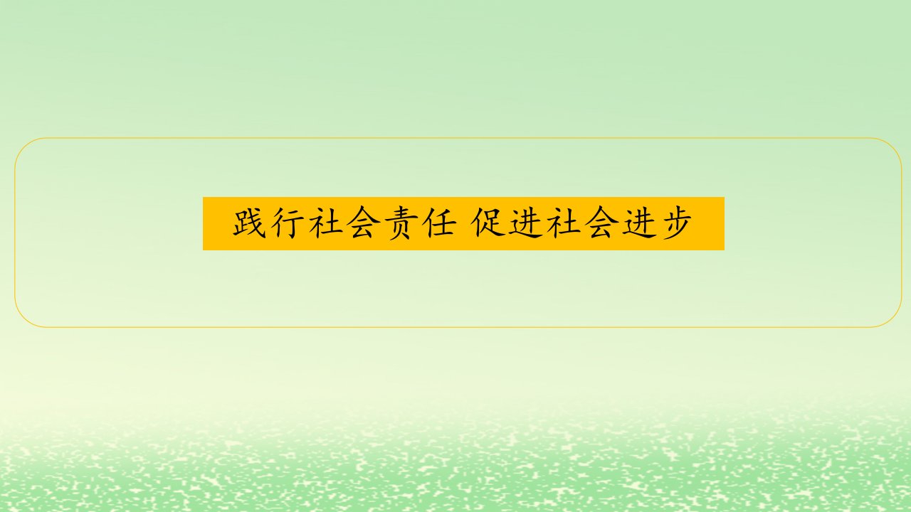 2024新教材高中政治第二单元经济发展与社会进步综合探究践行社会责任促进社会进步课件部编版必修2