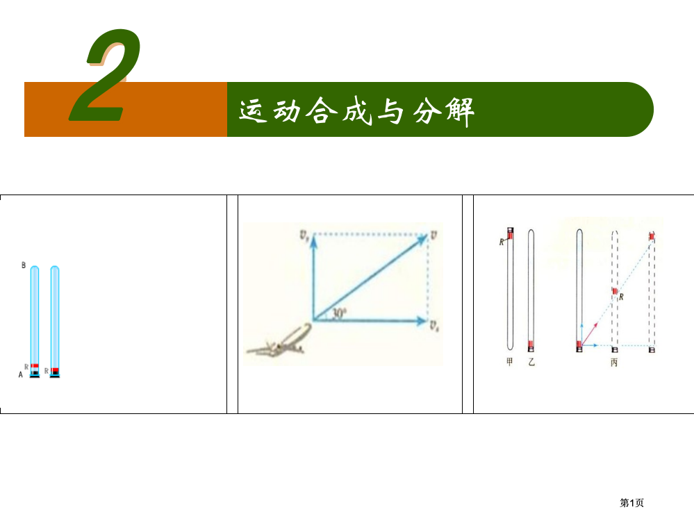 教学运动的合成与分解市公开课金奖市赛课一等奖课件