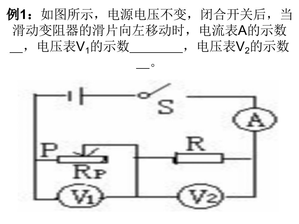 初中物理动态电路分析