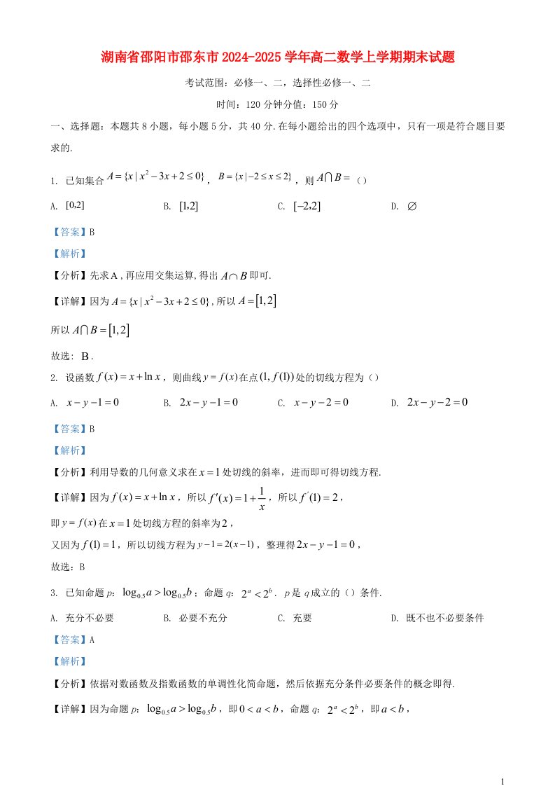 湖南省邵阳市邵东市2024