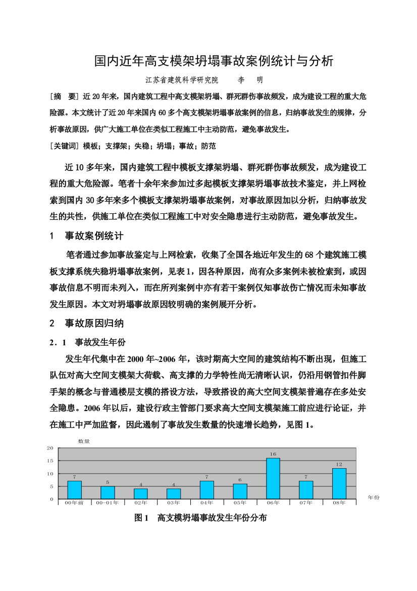 A5---国内近年高支模板坍塌事故案例统计与分析