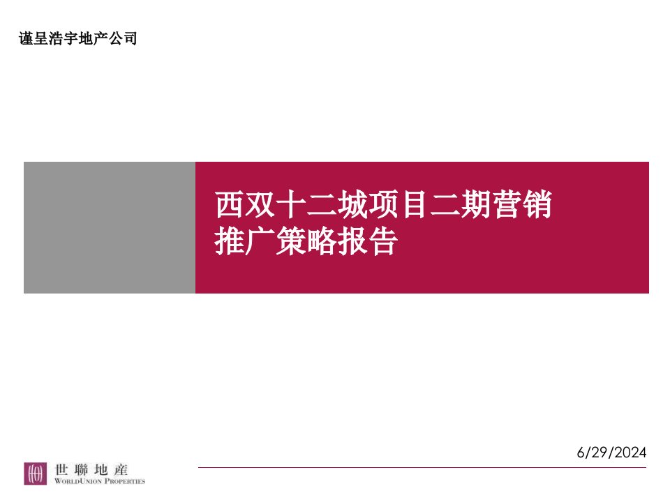 [精选]世联_云南景洪市浩宇地产西双十二城项目二期营销推广策略报告_80页