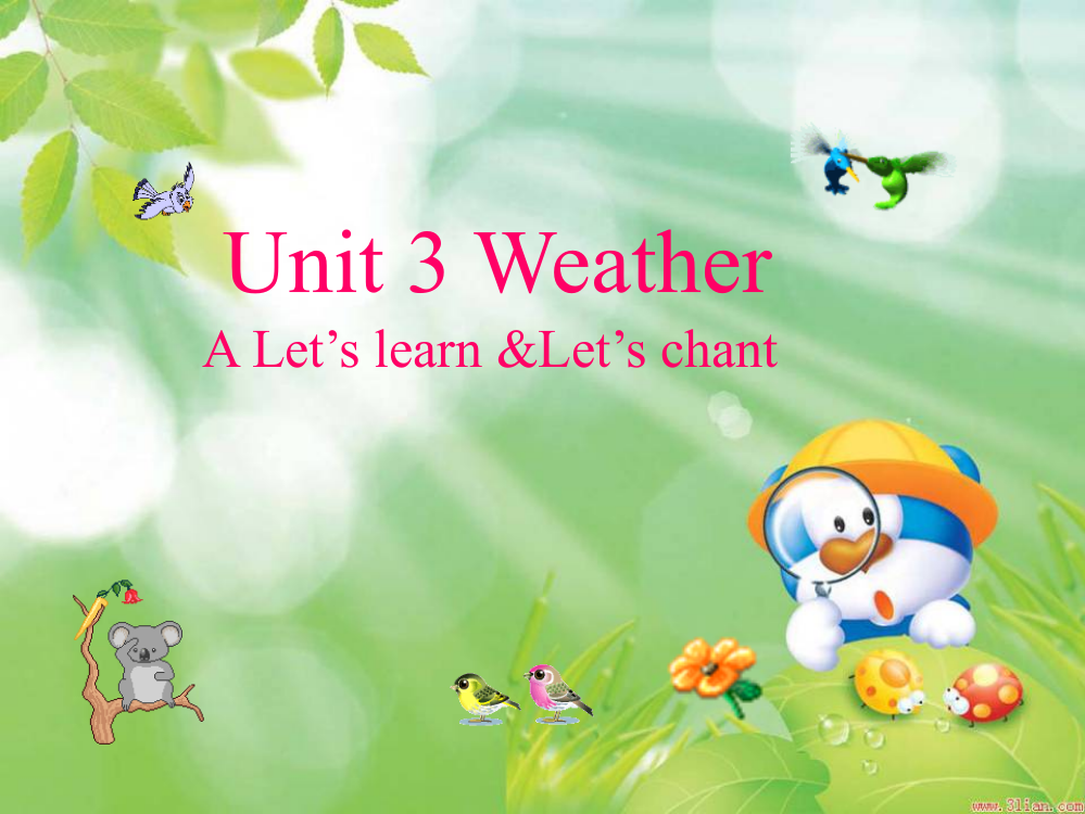 新版PEP四年级英语下册unit3ALet'slearn