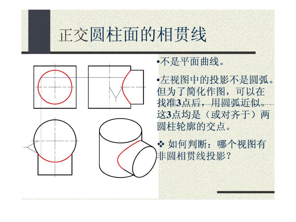 机械制图中相贯线的画法