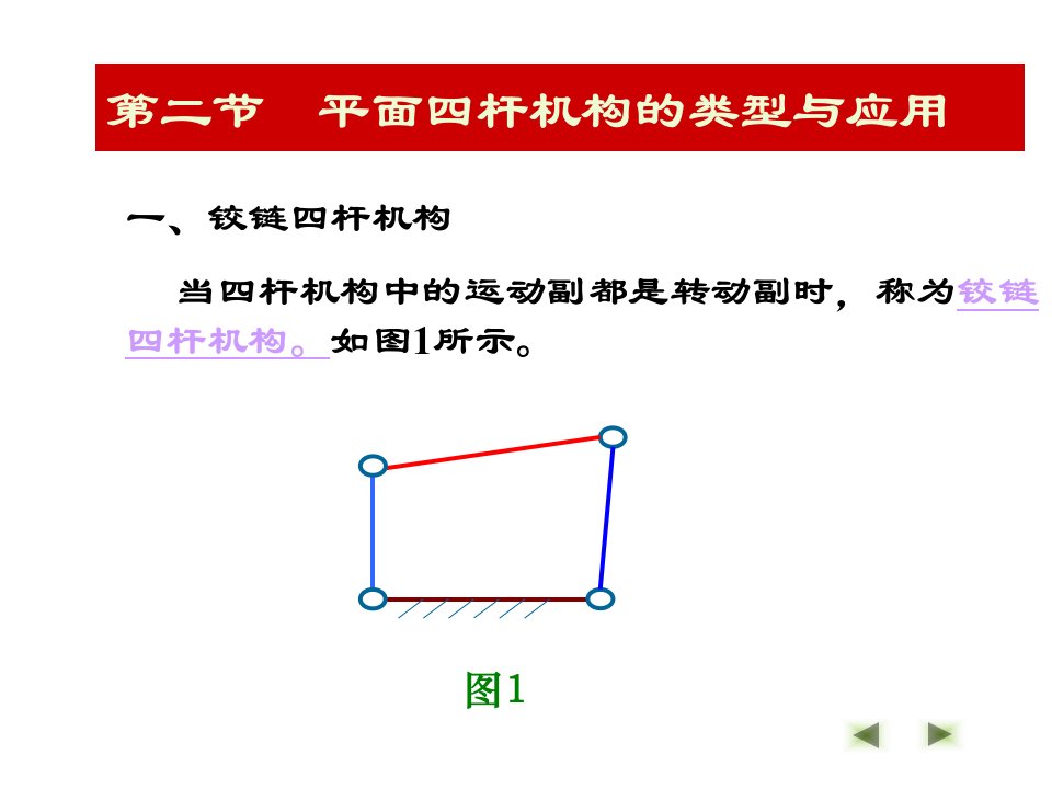 平面四杆机构课件分析