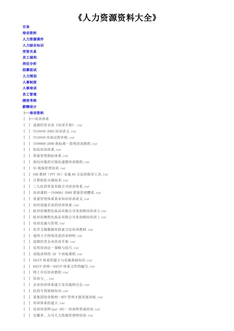 人力资源资料大全(1)