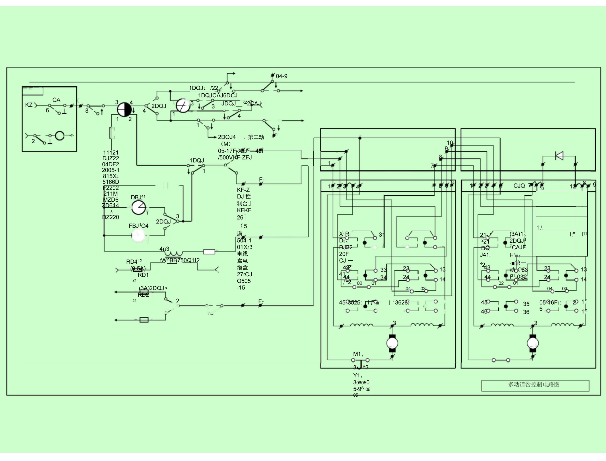 ZD6(双动)四线制道岔控制电路(1)