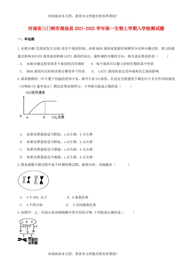 河南省三门峡市渑池县2021