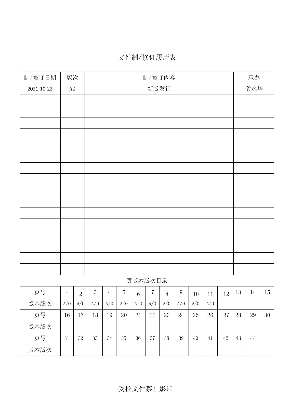 技术评审作业管理办法(TR)