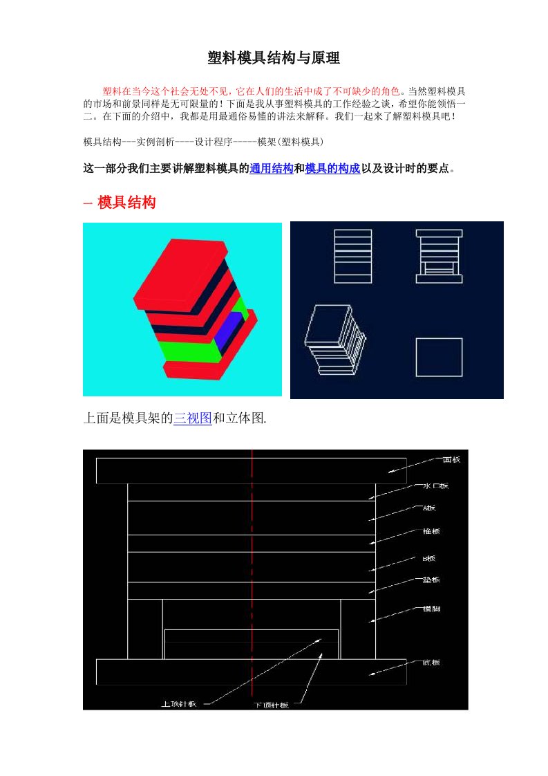 塑料模具结构与原理