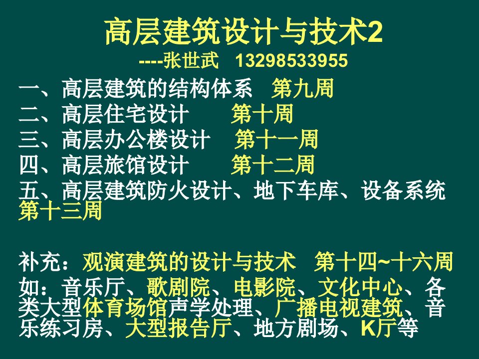 建筑工程管理-高层建筑设计与技术2