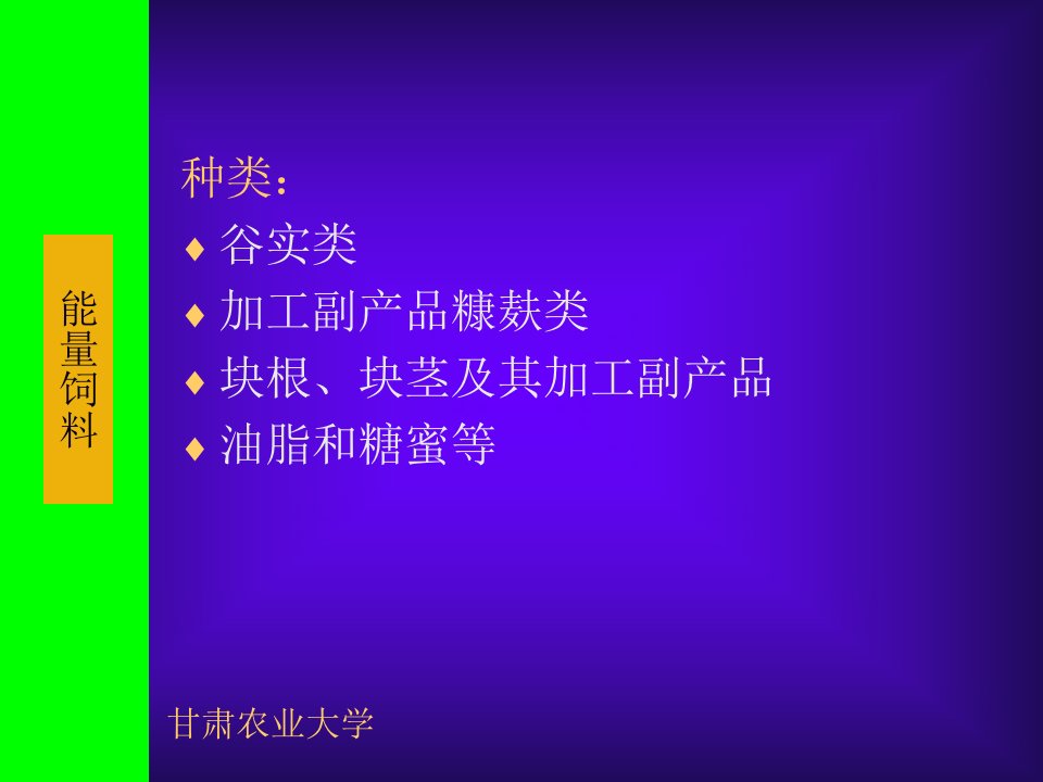 教学课件第六章能量饲料