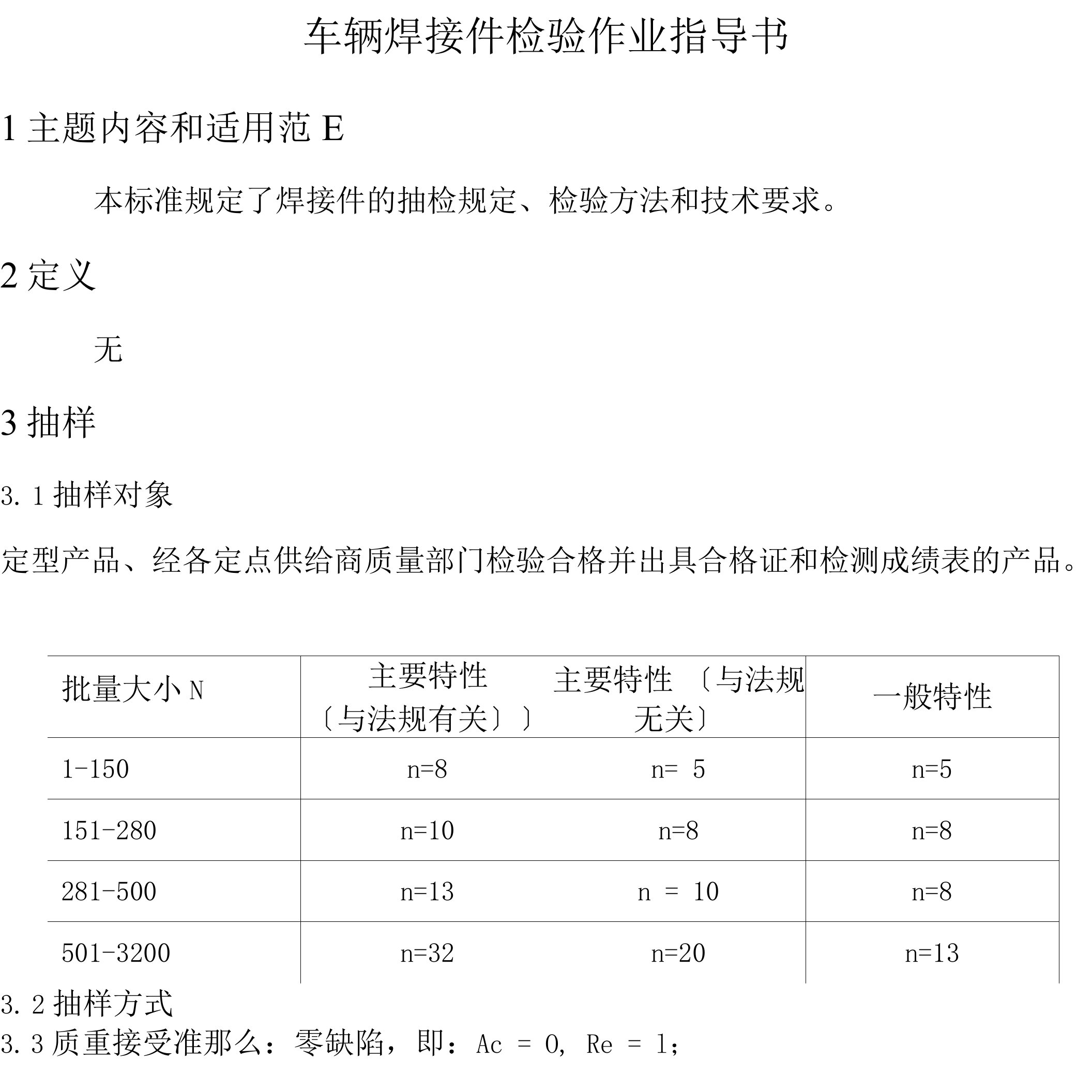 车辆焊接件检验作业指导书