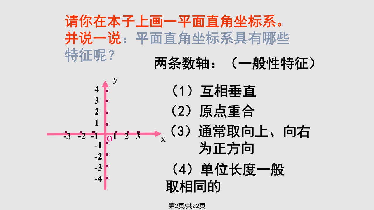 平面直角坐标系一课件