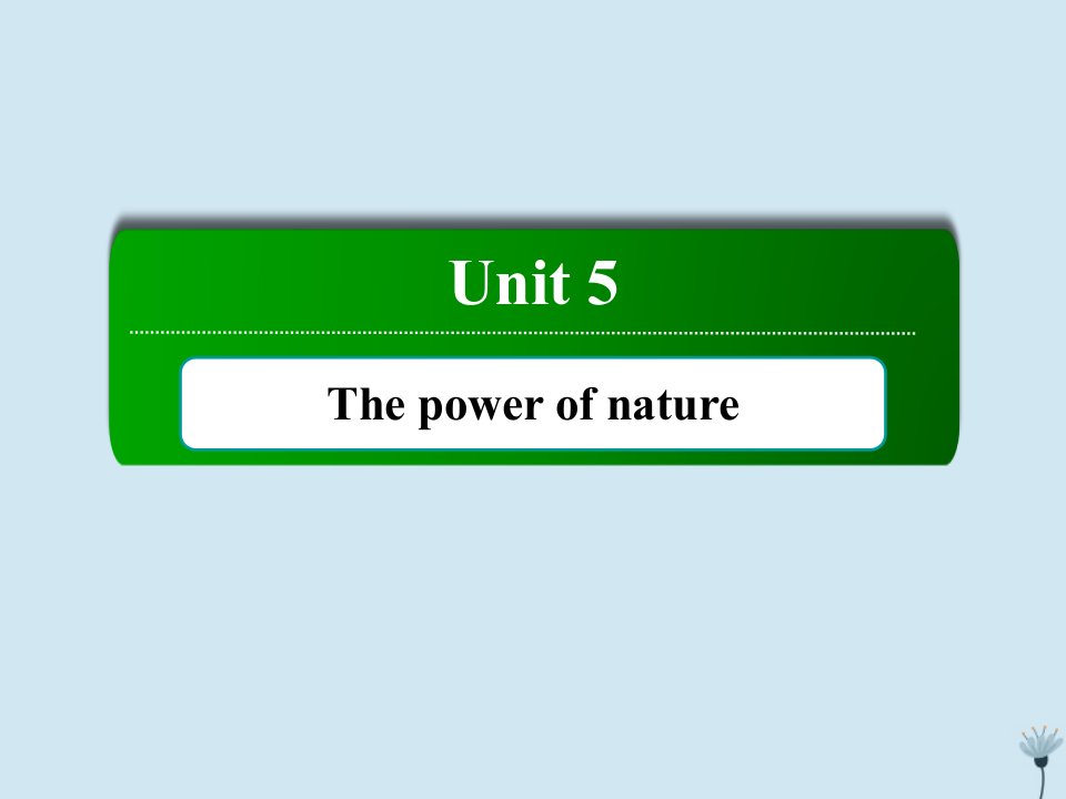 高中英语Unit5ThepowerofnatureSectionⅡLearningaboutLanguageUsingLanguage课件新人教版选修6