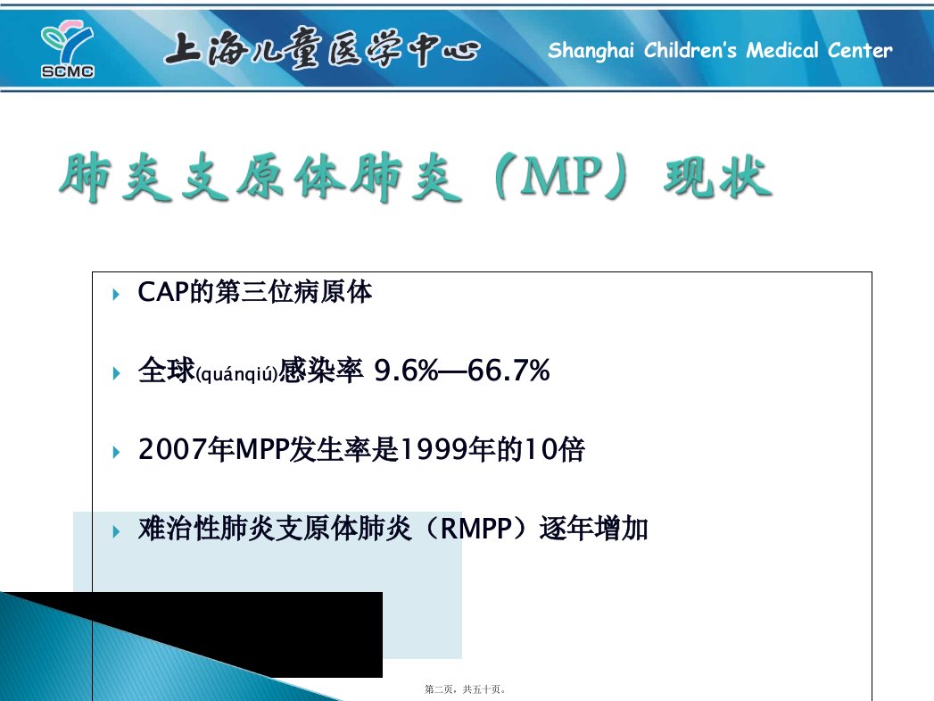 医学专题儿童重症肺炎支原体肺炎