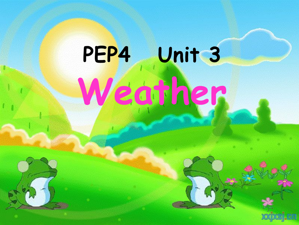 2014新版PEP小学英语四年级下册Unit3Weather-A-Let's-learn