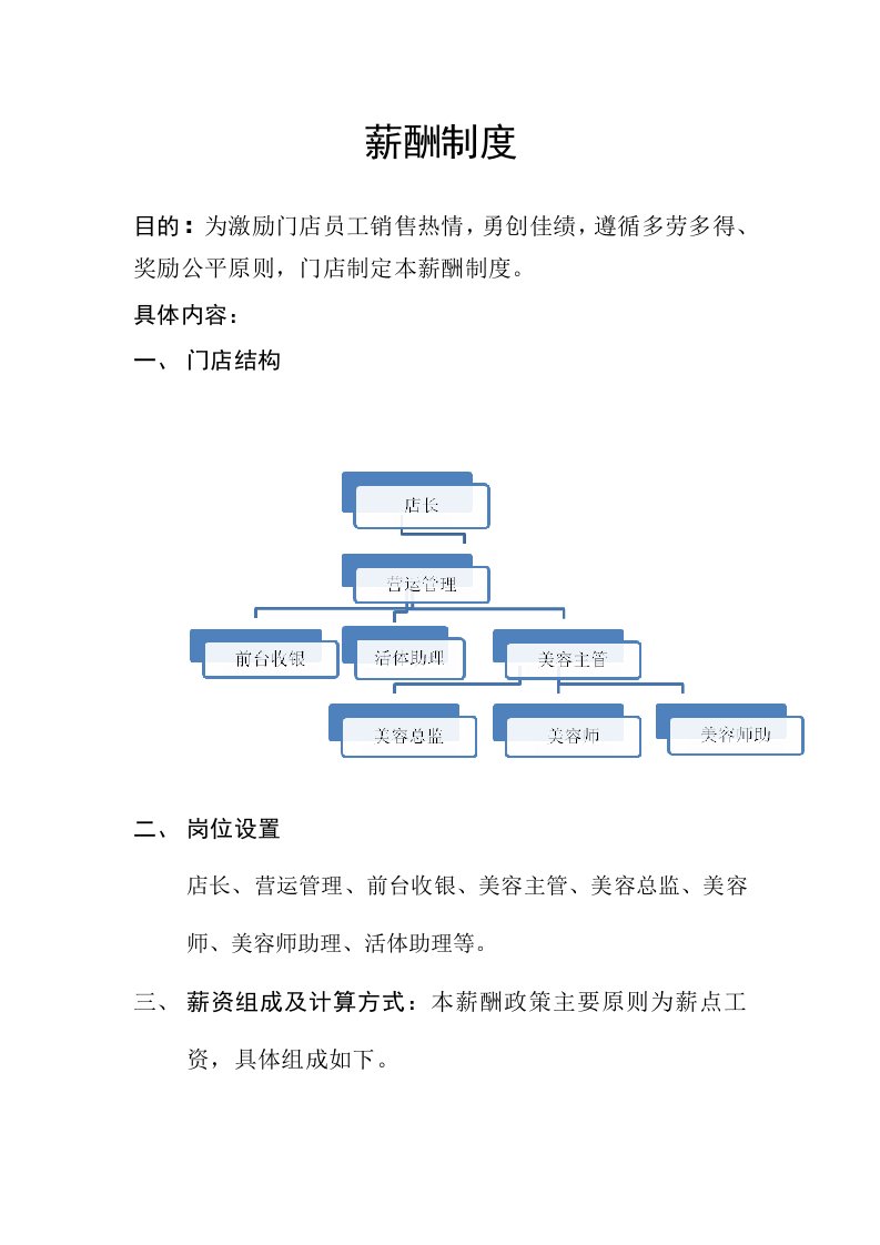 业绩提成方案