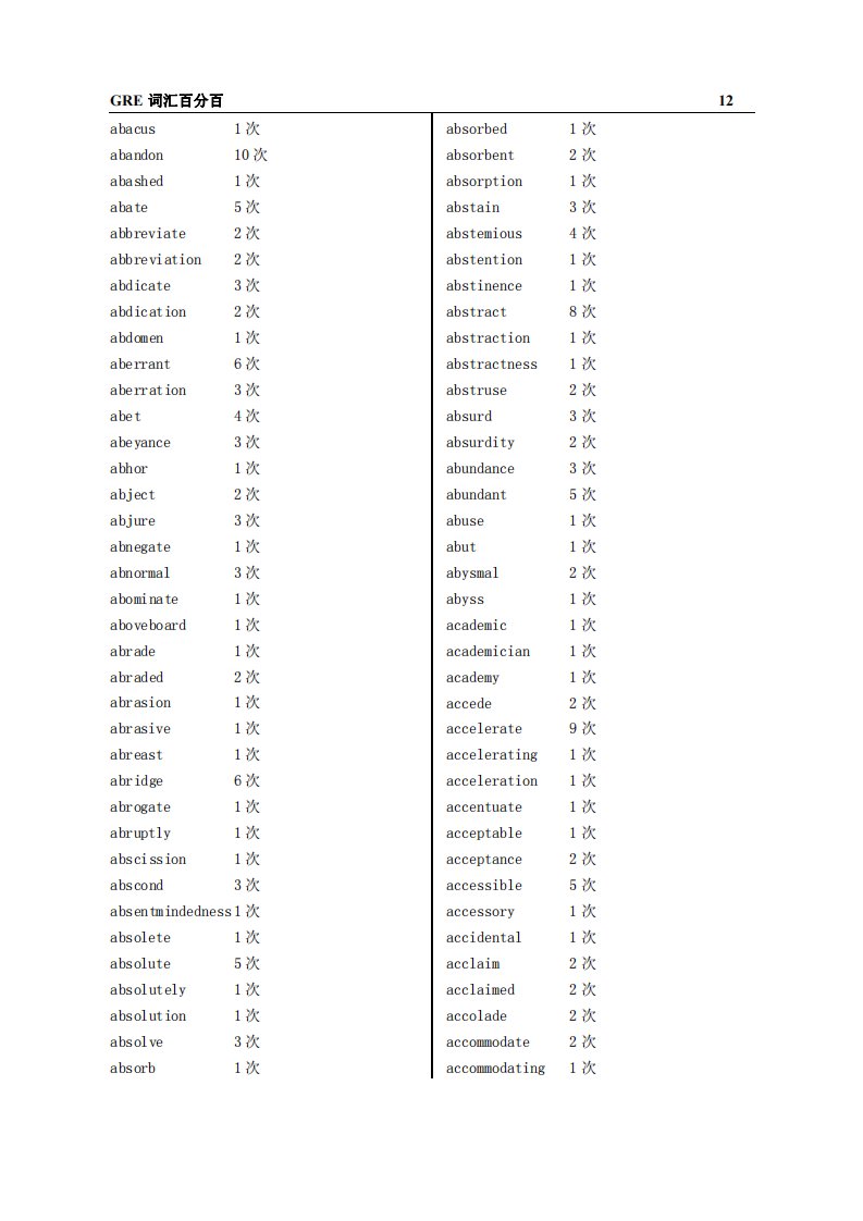 《GRE高频词汇（含出现频率）.》.pdf