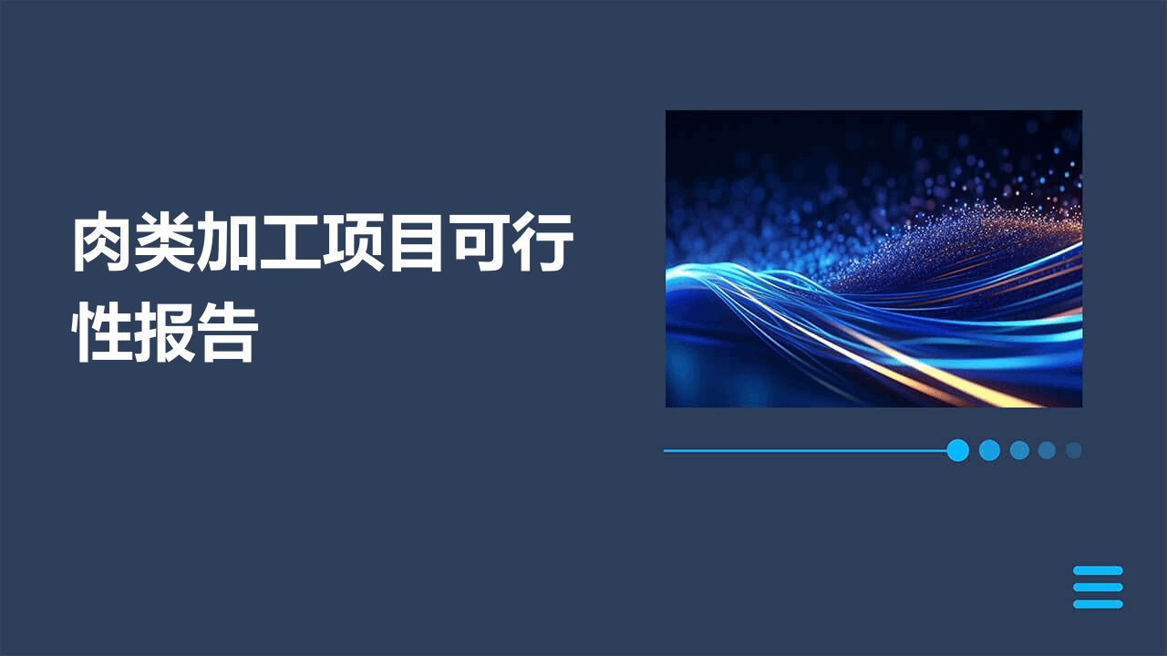 肉类加工项目可行性报告