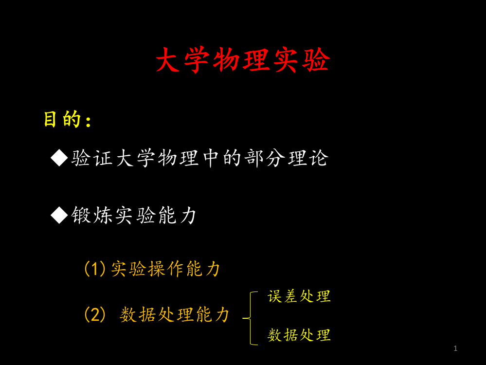 大物实验讲解ppt课件