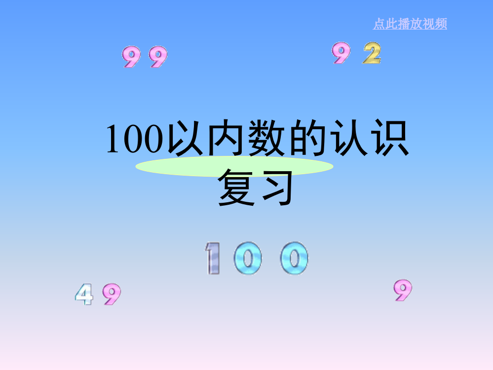 一年级下册数学专项资料-100以内数的认识