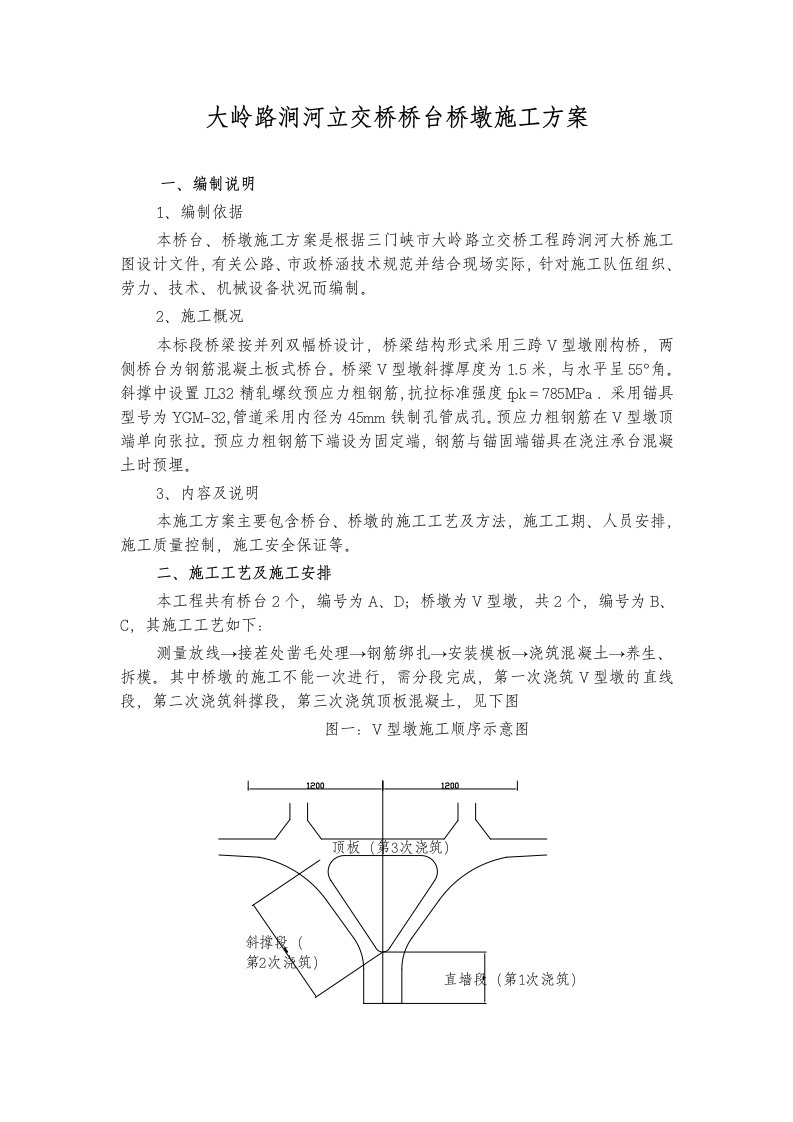 立交桥桥台施工方案