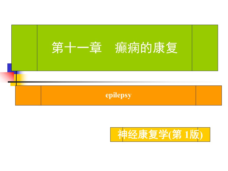 癫痫的康复治疗ppt课件