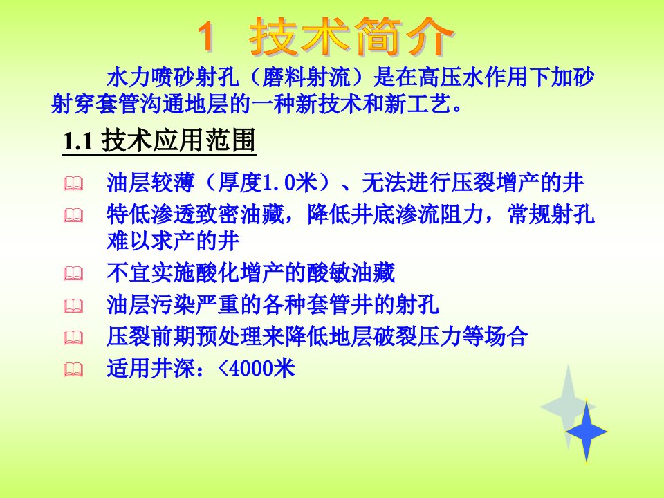 水力喷砂射孔技术介绍专业知识课件