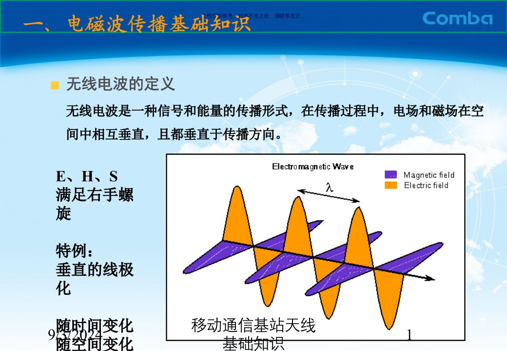 2021年移动通信基站天线基础知识讲义