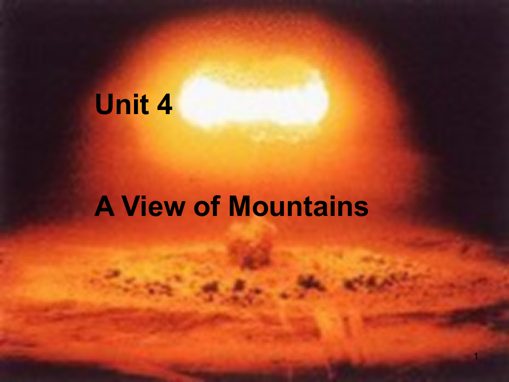 Unit-4-A-view-of-Mountains