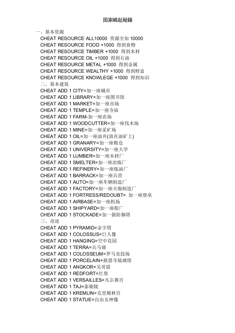 国家崛起秘籍