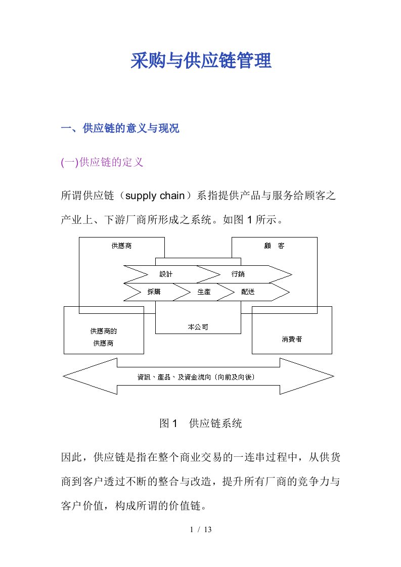 供应链管理的经典案例