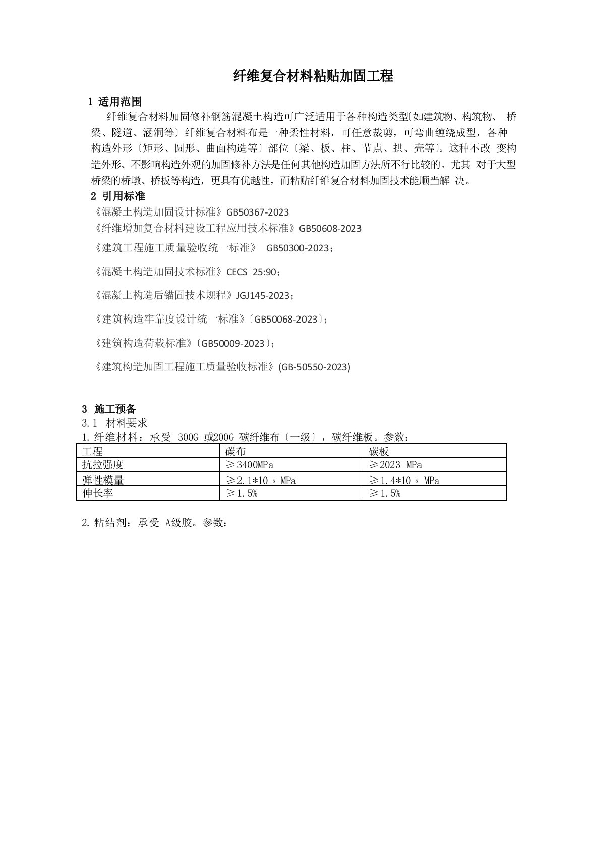 纤维复合材料粘贴加固工程施工工艺